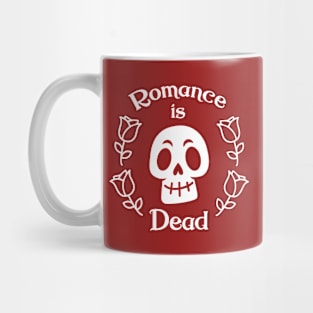 Romance is Dead Skull Roses Mug